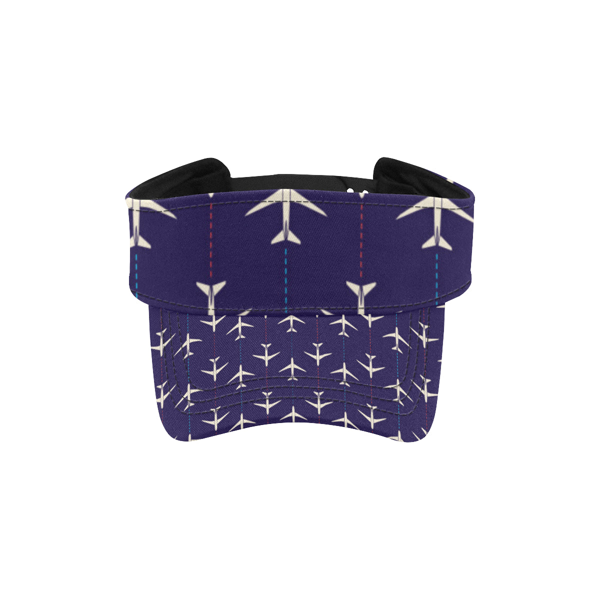 Airplane Pattern Print Design 03 Unisex Sun Visor