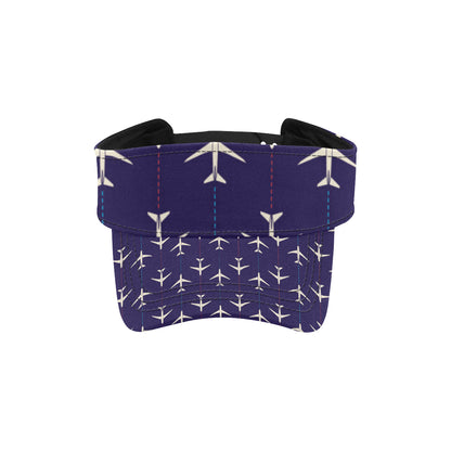 Airplane Pattern Print Design 03 Unisex Sun Visor