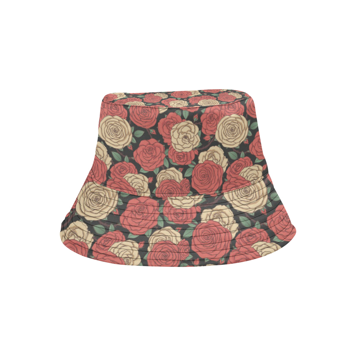 Camellia Pattern Print Design CM01 Unisex Bucket Hat