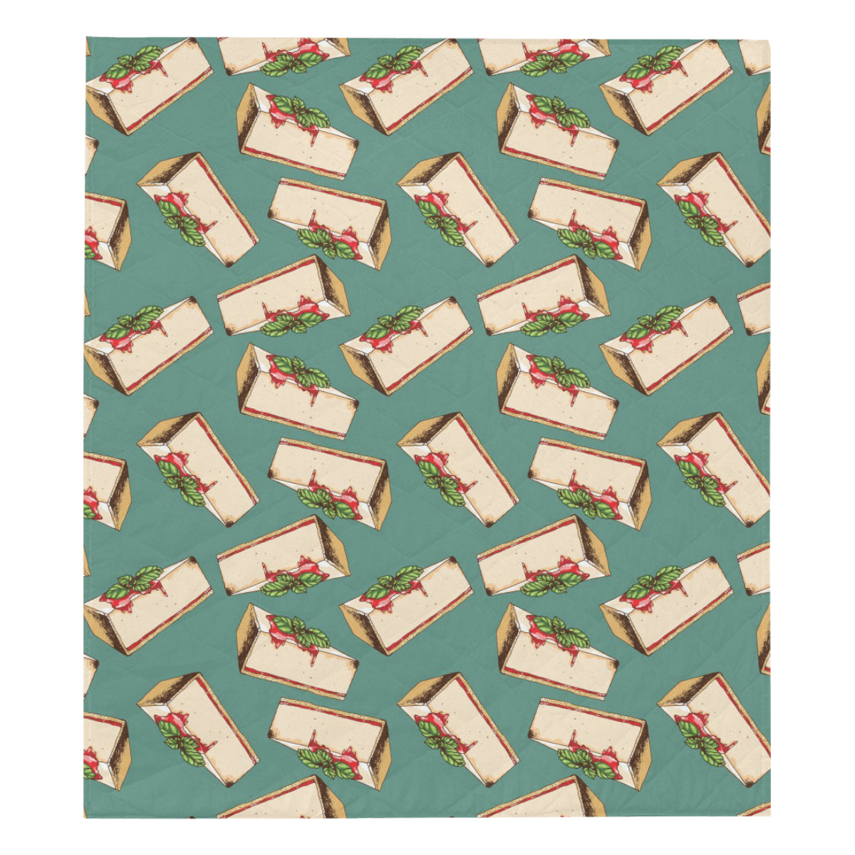 Cheesecake Pattern Print Design CK02 Premium Quilt
