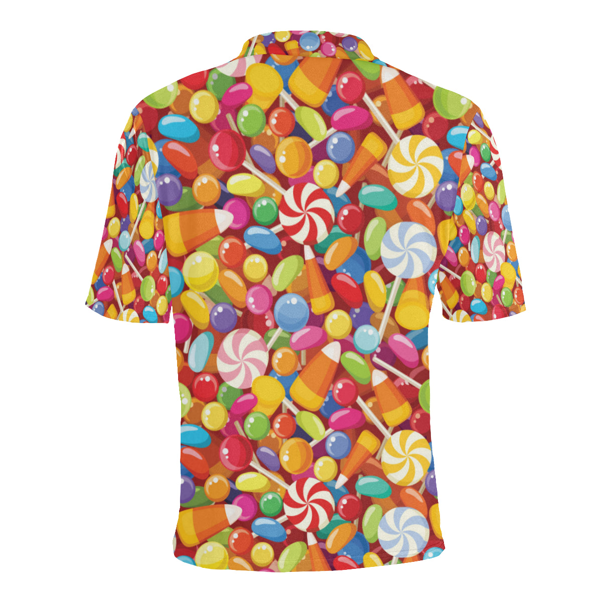 Candy Pattern Print Design 02 Men Polo Shirt