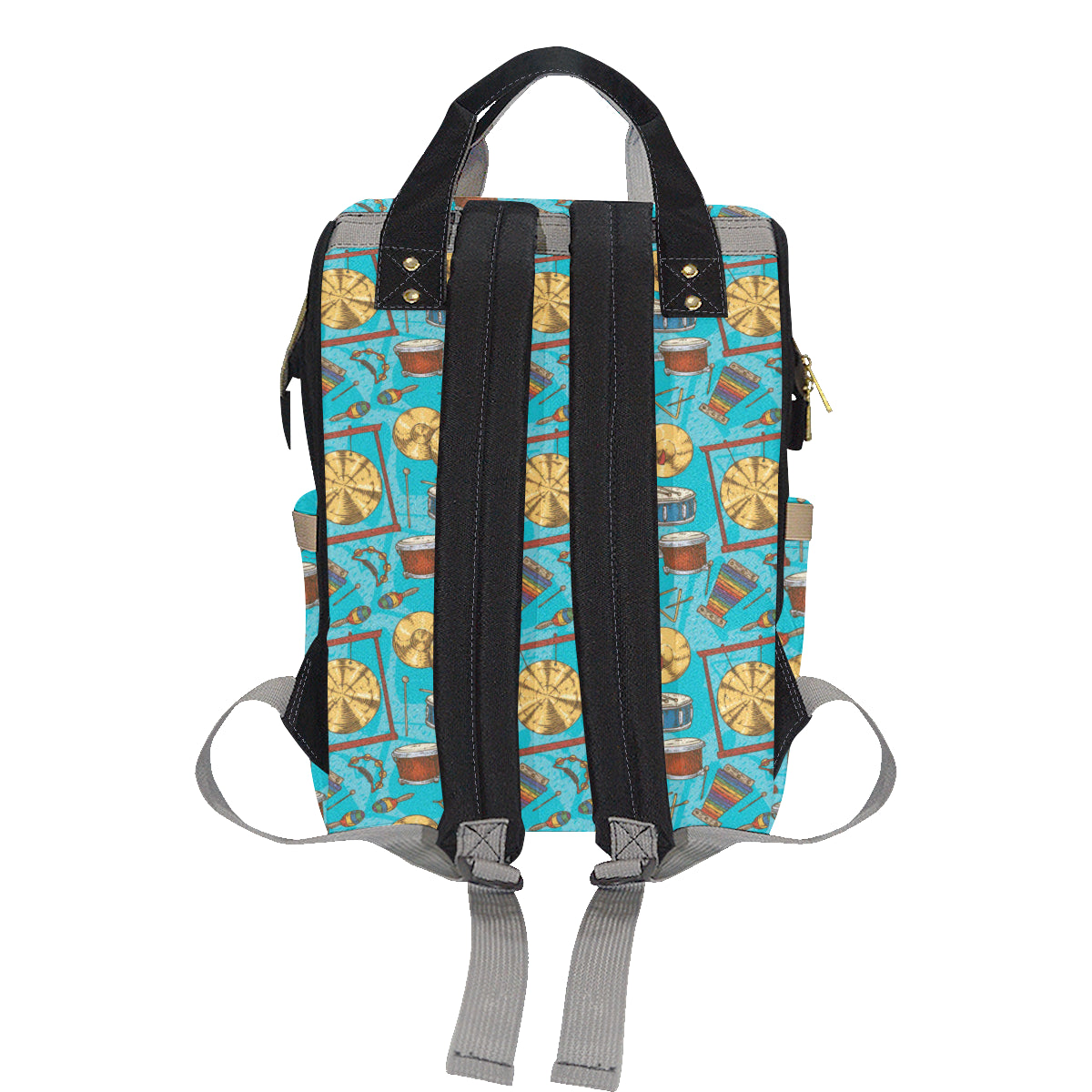 Percussion Pattern Print Design 03 Diaper Bag Backpack