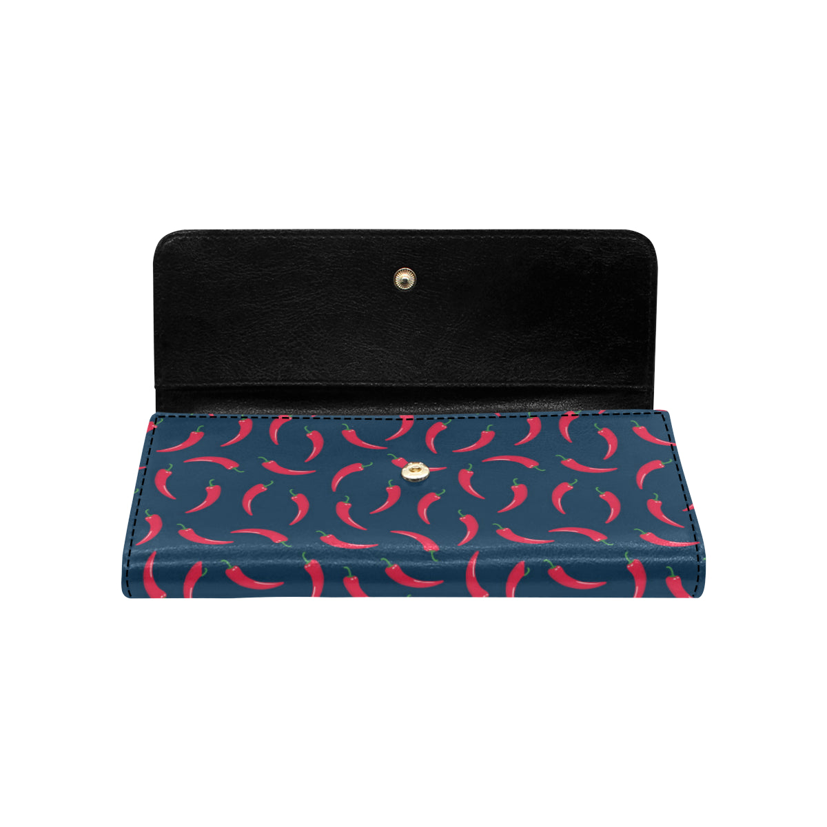 Chilli Pepper Pattern Print Design 03 Women's Trifold Wallet