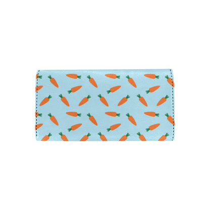 Carrot Pattern Print Design 03 Women's Trifold Wallet