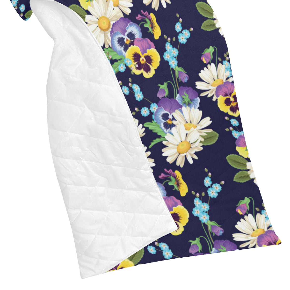 Pansy Pattern Print Design PS03 Premium Quilt