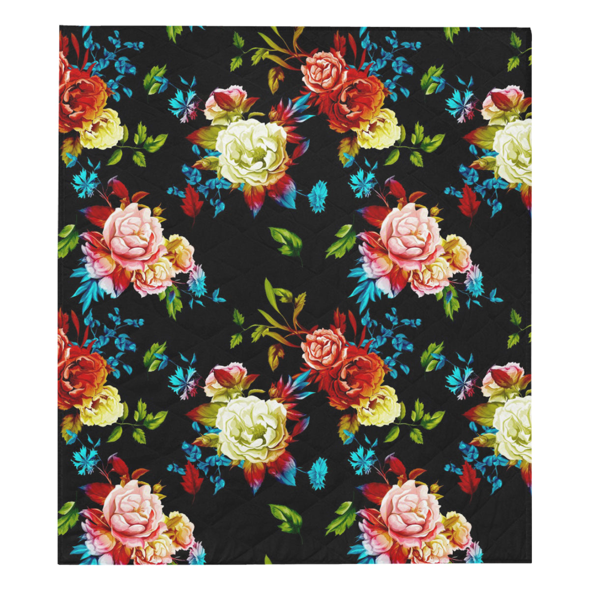 Peony Pattern Print Design PE07 Premium Quilt