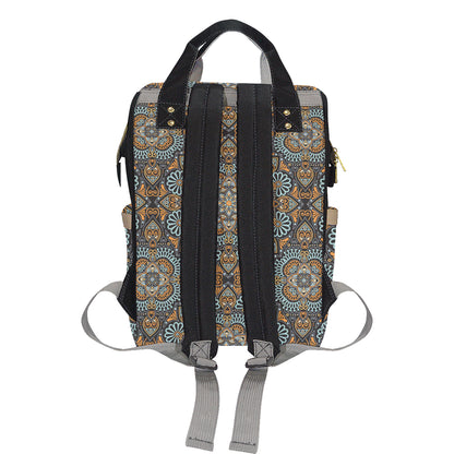 Mandala Pattern Print Design 05 Diaper Bag Backpack