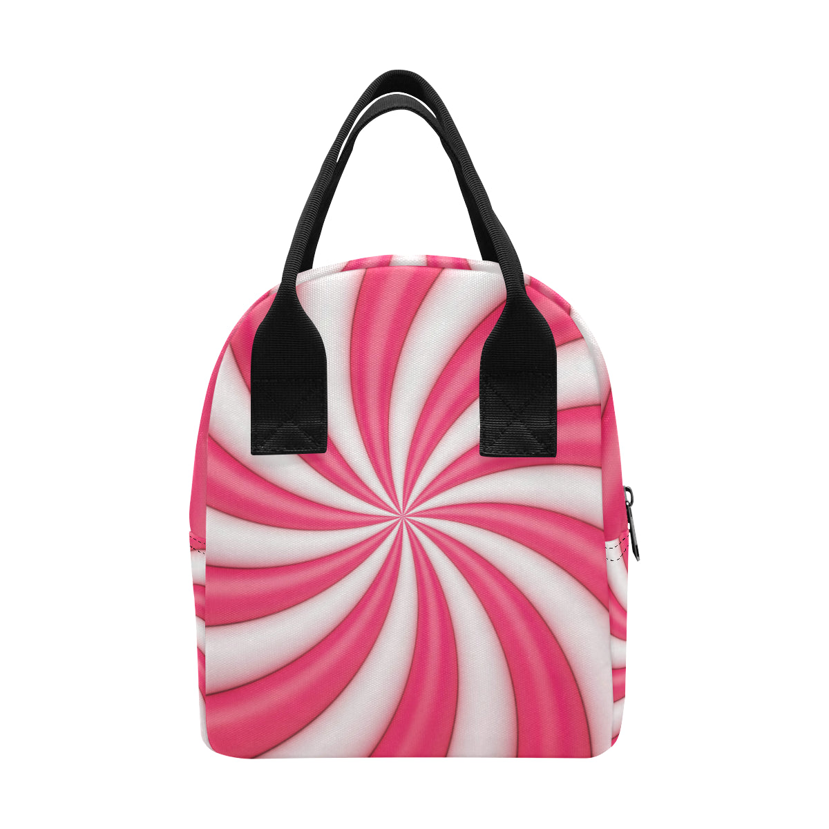 Vortex Twist Swirl Candy Print Insulated Lunch Bag