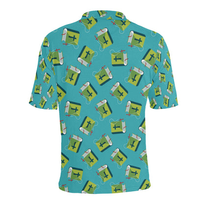 Bible Pattern Print Design 01 Men Polo Shirt