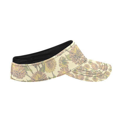 Dahlia Pattern Print Design DH09 Unisex Sun Visor