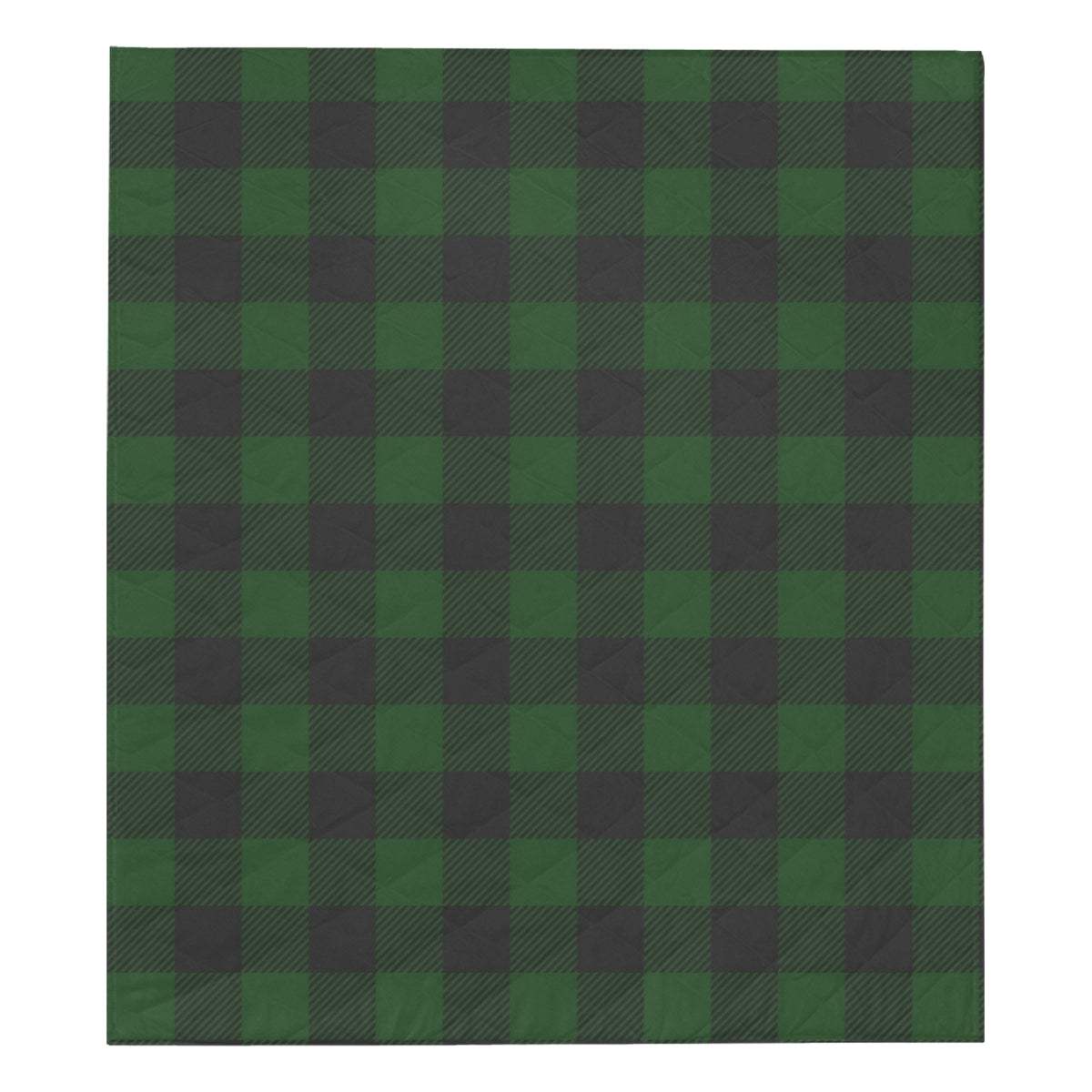 Buffalo check Green Pattern Print Design 02 Premium Quilt