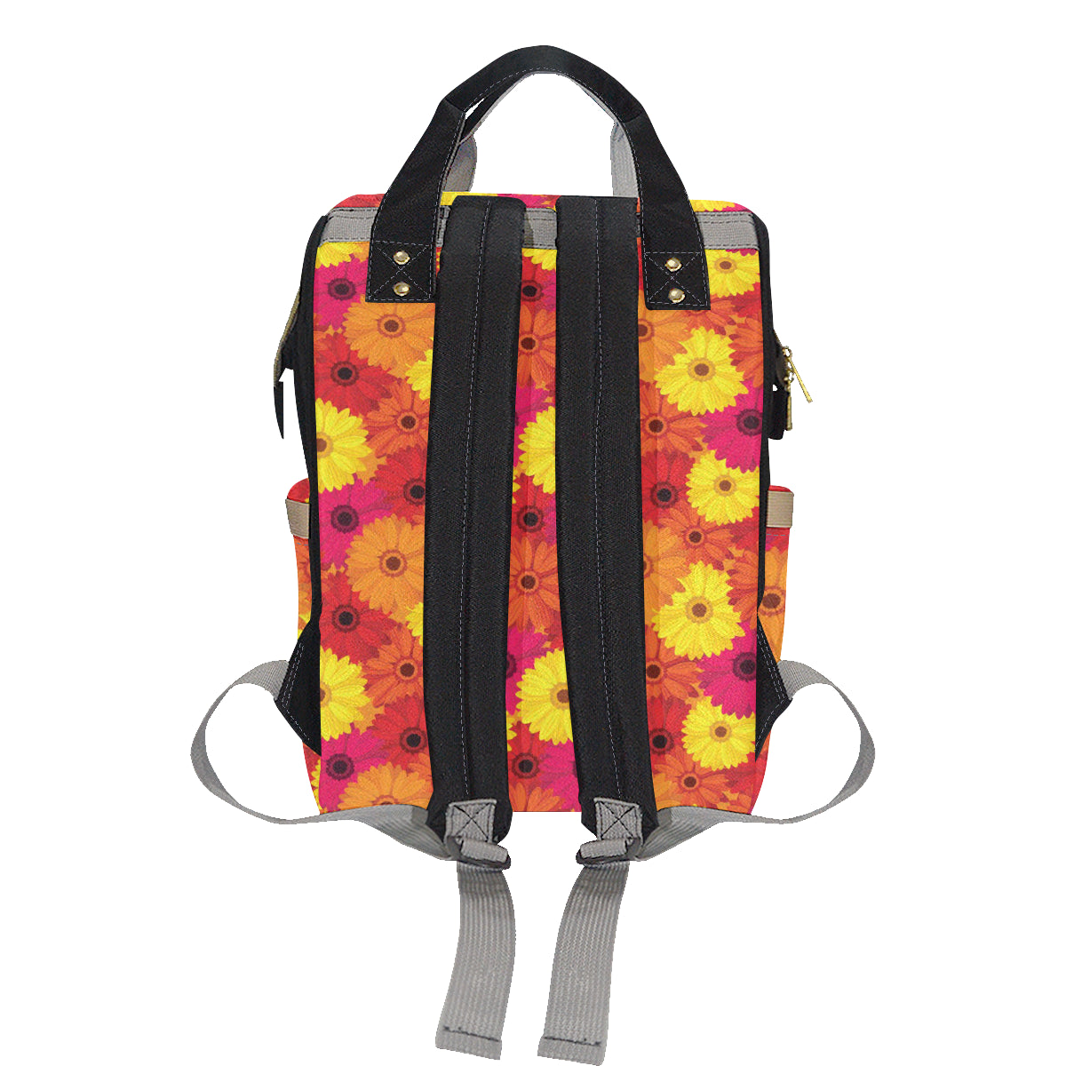 Gerberas Pattern Print Design GB05 Diaper Bag Backpack
