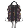 Hummingbird Pattern Print Design 04 Diaper Bag Backpack