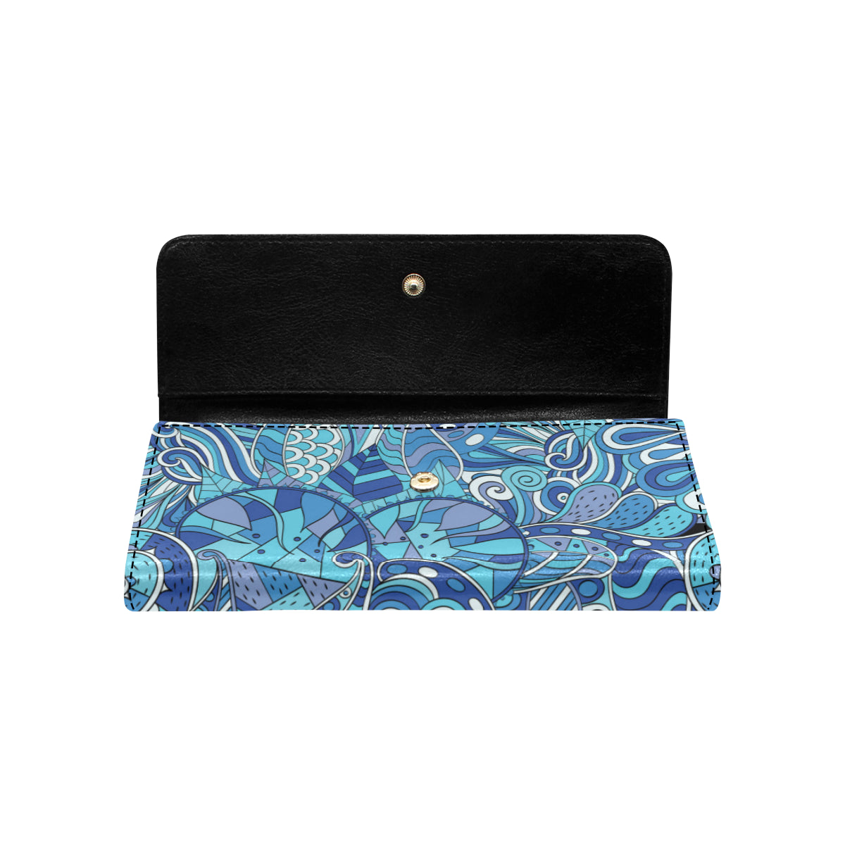Funky Retro Pattern Print Design A02 Women's Trifold Wallet