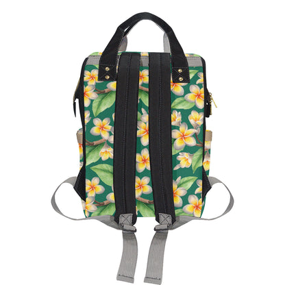 Plumeria Pattern Print Design PM07 Diaper Bag Backpack