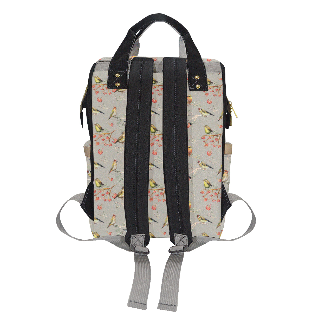 Birds Pattern Print Design 03 Diaper Bag Backpack