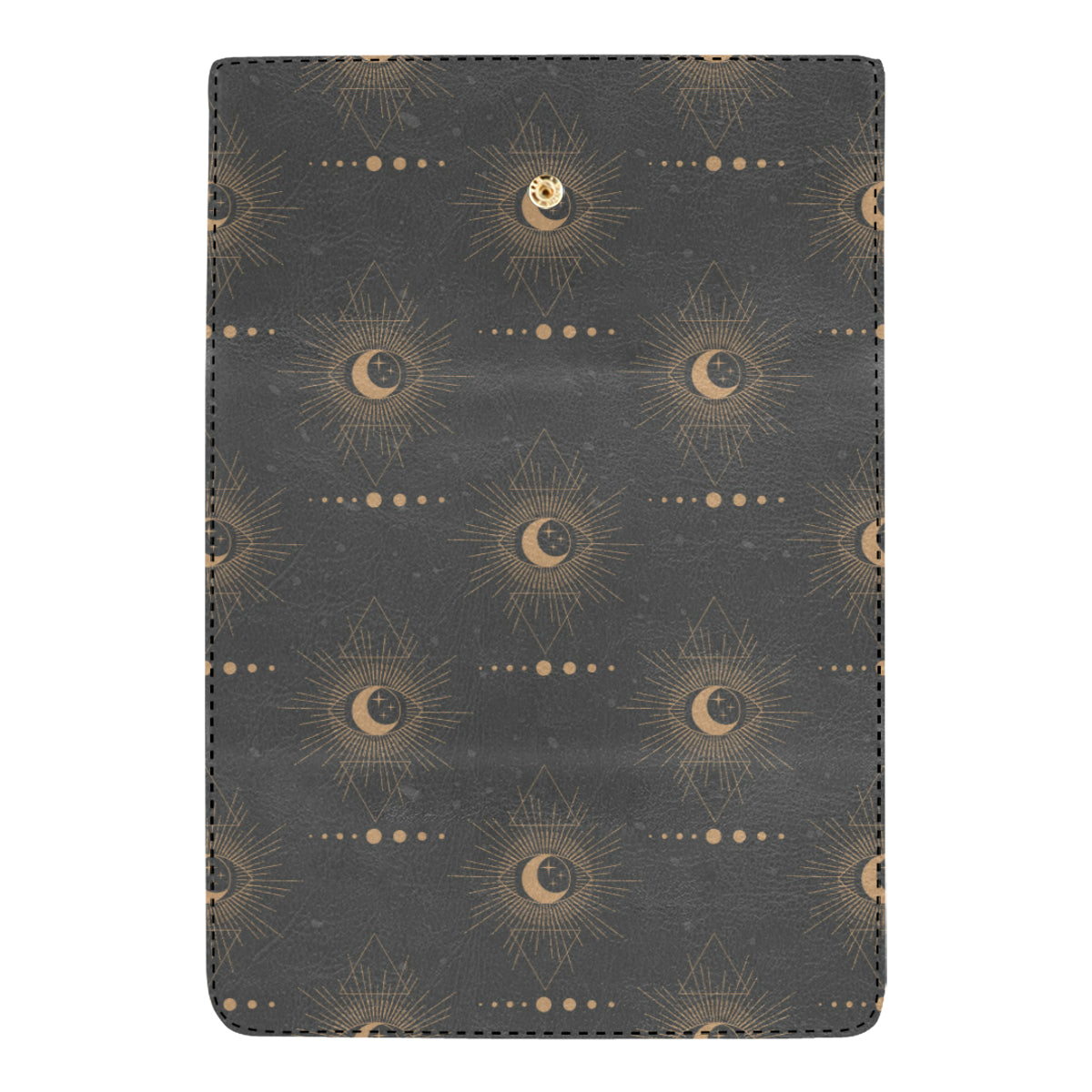 Moon Boho Pattern Print Design 02 Women's Trifold Wallet