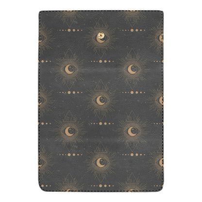 Moon Boho Pattern Print Design 02 Women's Trifold Wallet