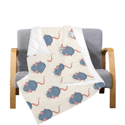 Rat Pattern Print Design 03 Premium Quilt