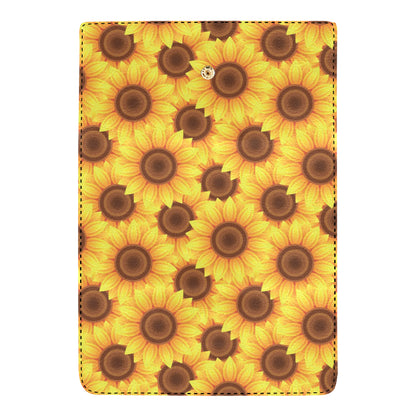 Sunflower Pattern Print Design SF07 Women's Trifold Wallet