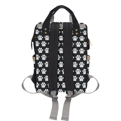 Paw Pattern Print Design A02 Diaper Bag Backpack