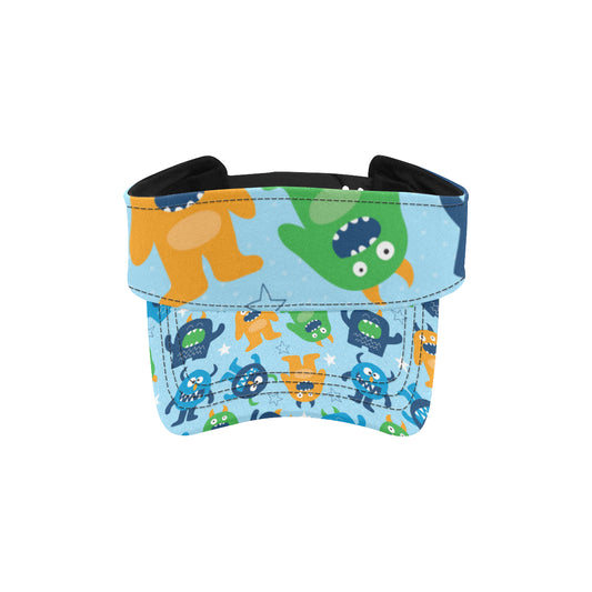 Monster Cartoon Pattern Print Design 04 Unisex Sun Visor