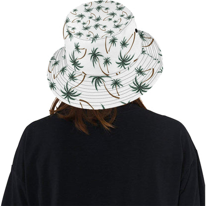 Palm Tree Pattern Print Design PT07 Unisex Bucket Hat