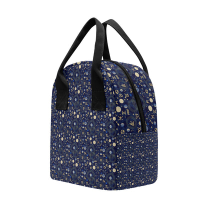 ZodiacThemed Design Print Insulated Lunch Bag