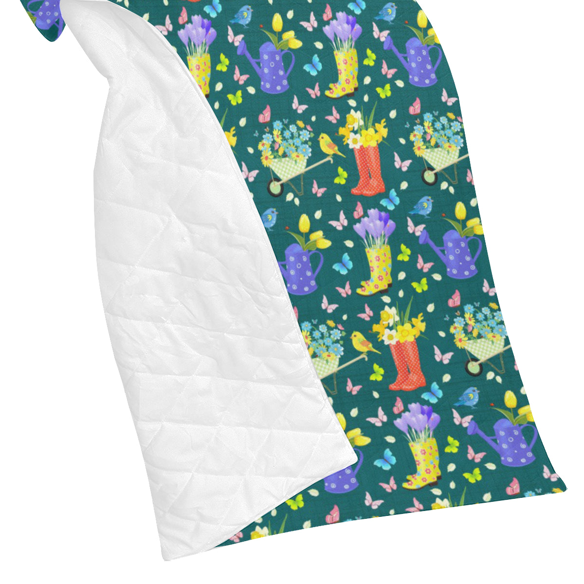 Gardening Pattern Print Design G08 Premium Quilt