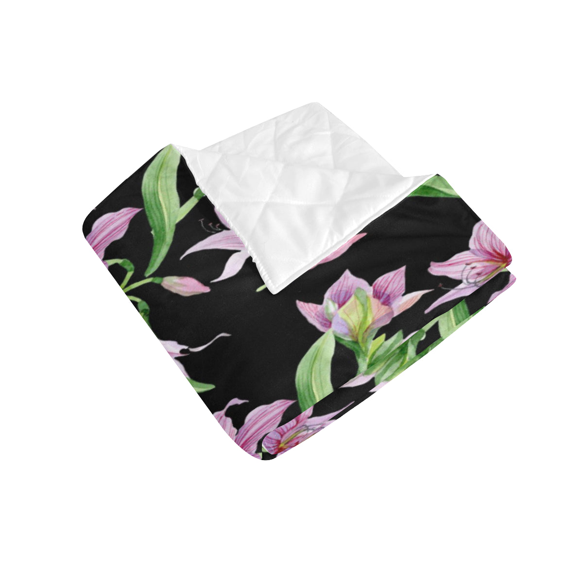 Amaryllis Pattern Print Design AL08 Premium Quilt