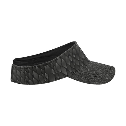 Snake Skin Black Print Unisex Sun Visor
