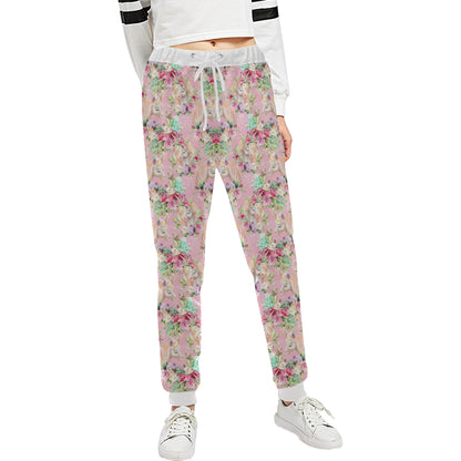 Unicorn Princess with Rose Unisex Sweatpants