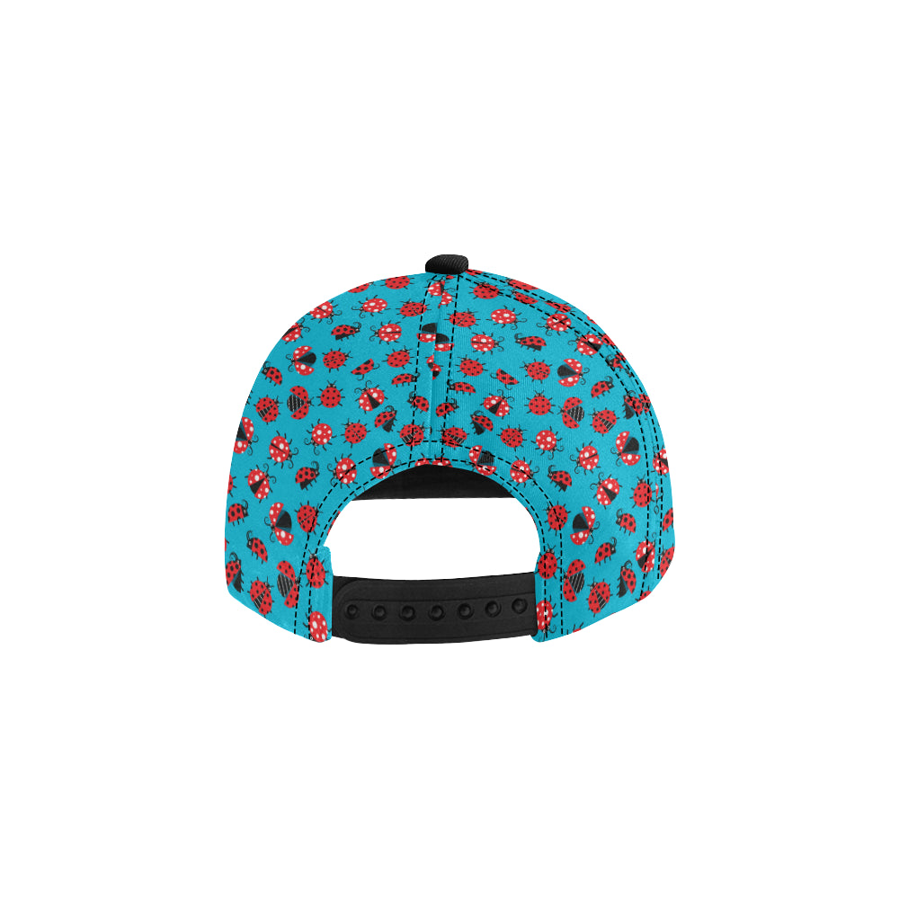 Ladybug Action Print Pattern Snapback Cap