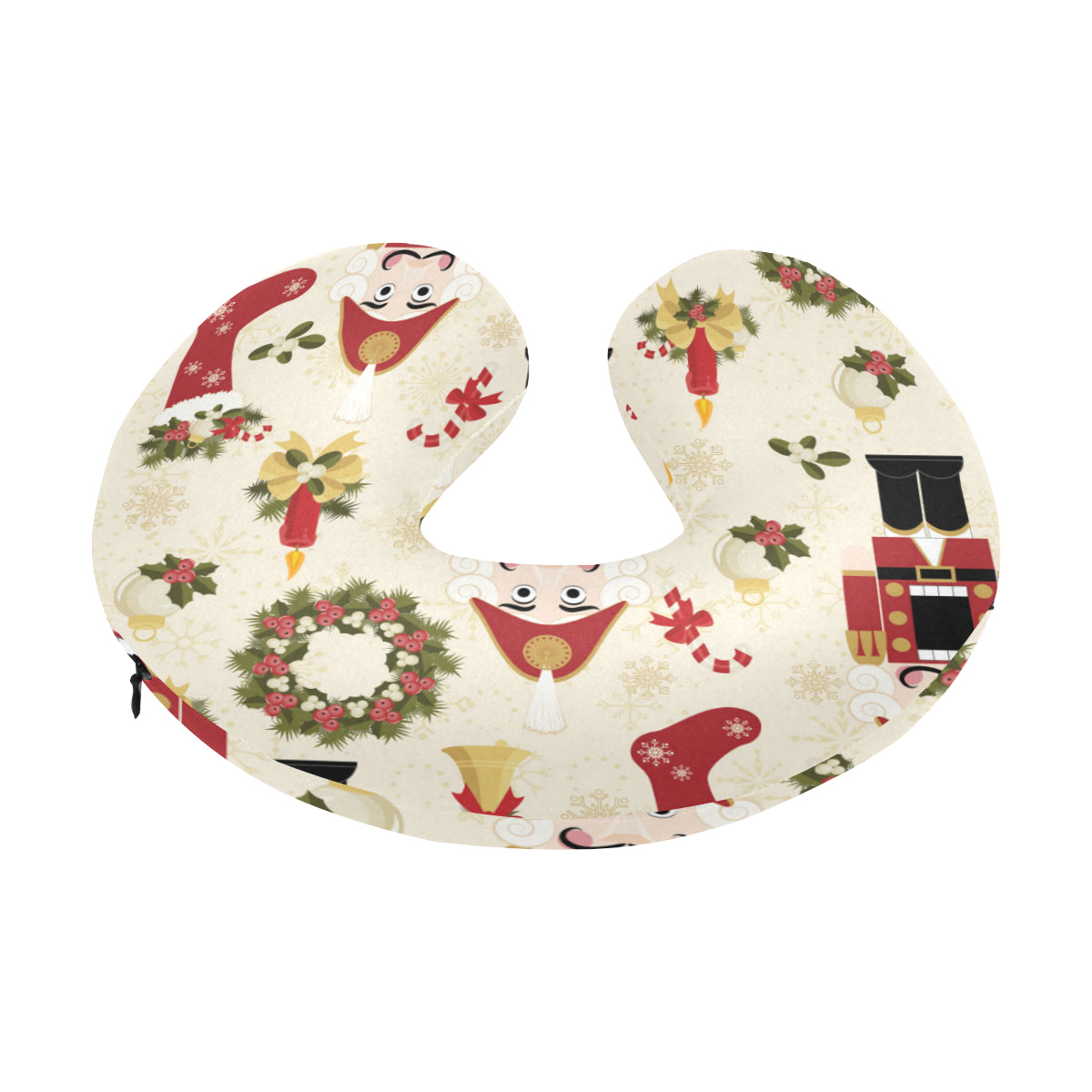 Nutcracker Pattern Print Design A01 U-Shaped Travel Neck Pillow