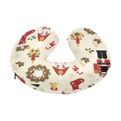 Nutcracker Pattern Print Design A01 U-Shaped Travel Neck Pillow