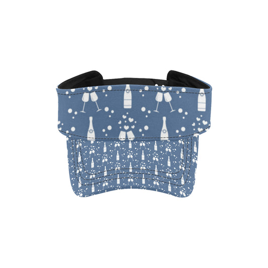 Champagne Pattern Print Design 05 Unisex Sun Visor