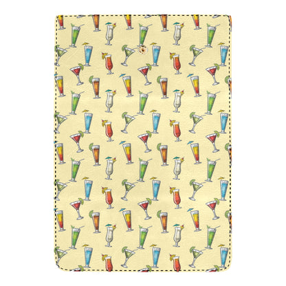 Cocktail Pattern Print Design 02 Women's Trifold Wallet