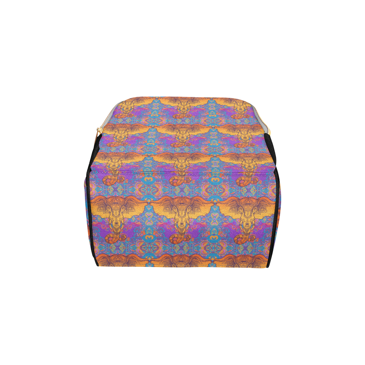 Gold Elephant Indian Diaper Bag Backpack