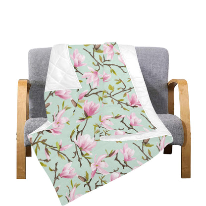 Magnolia Pattern Print Design MAG04 Premium Quilt
