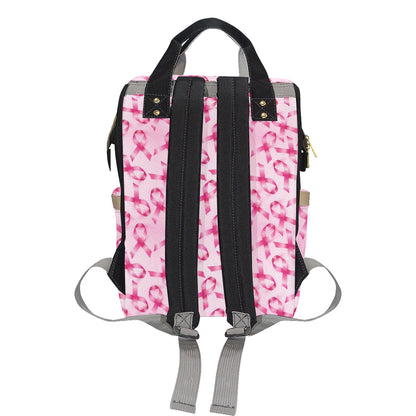 Breast cancer Pattern Print Design 04 Diaper Bag Backpack