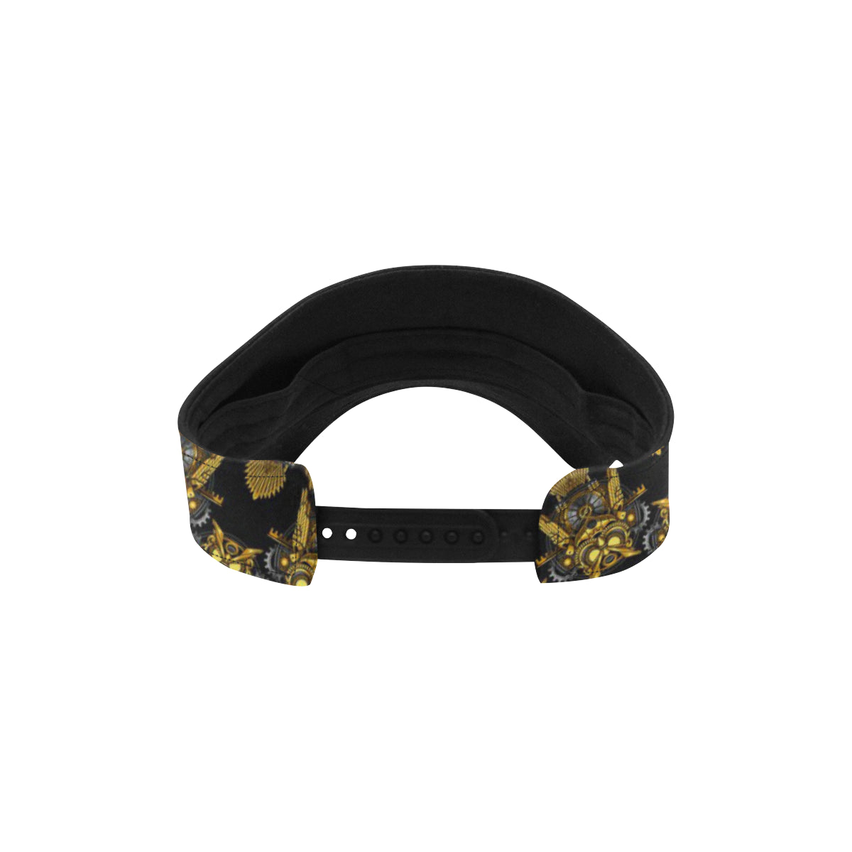 Steampunk Gold Owl Design Themed Print Unisex Sun Visor