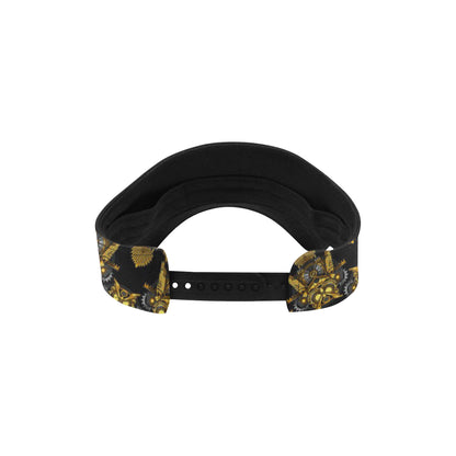Steampunk Gold Owl Design Themed Print Unisex Sun Visor