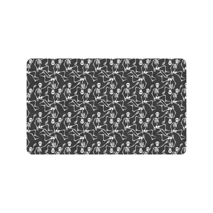 Skeleton Themed Print Rubber Doormat