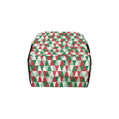 Christmas Tree Pattern Print Design 01 Diaper Bag Backpack
