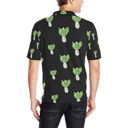 Kale Pattern Print Design 02 Men Polo Shirt