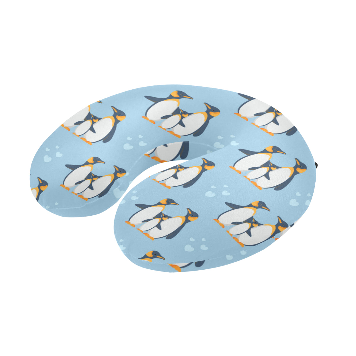 Penguin Pattern Print Design A04 U-Shaped Travel Neck Pillow