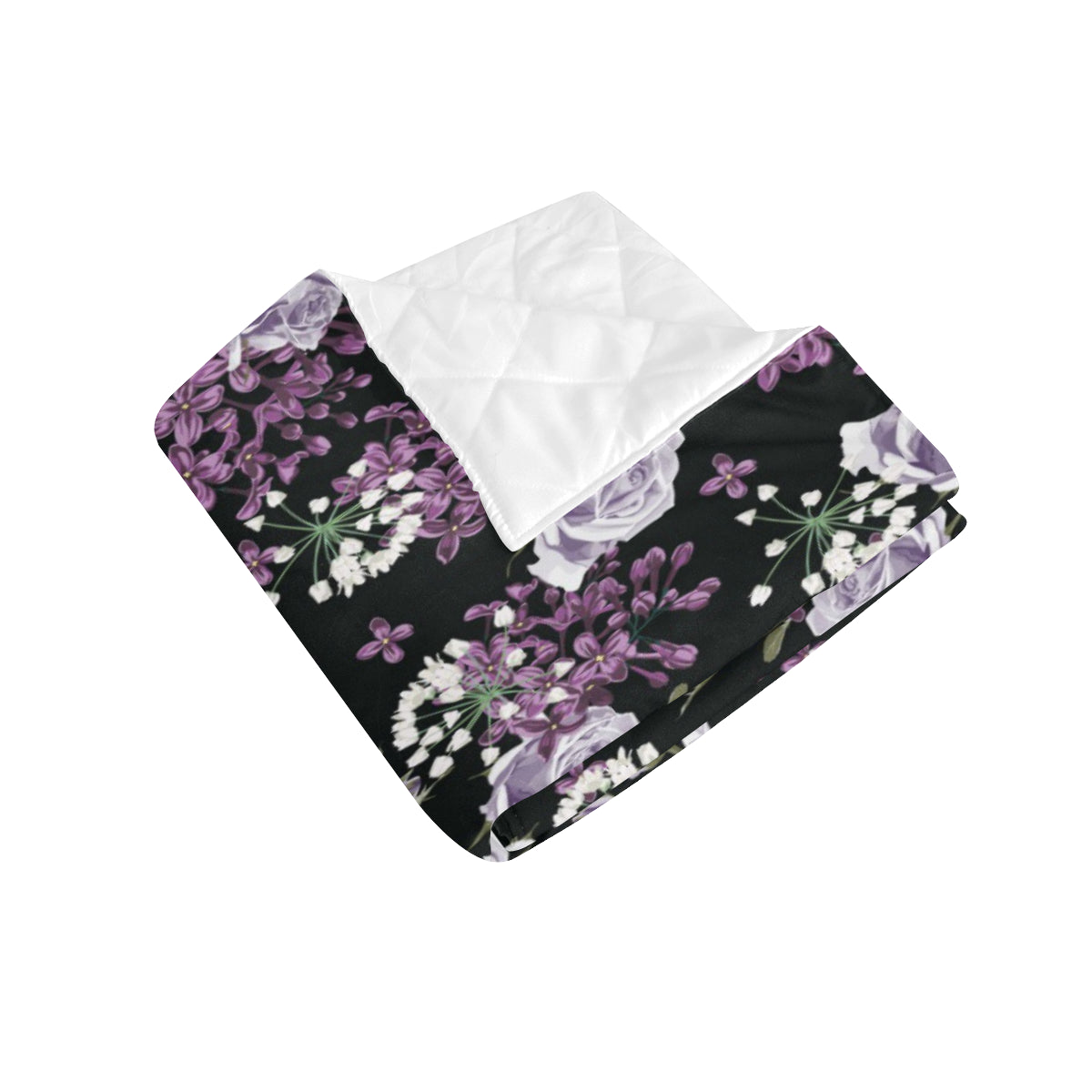 Lilac Pattern Print Design LI04 Premium Quilt