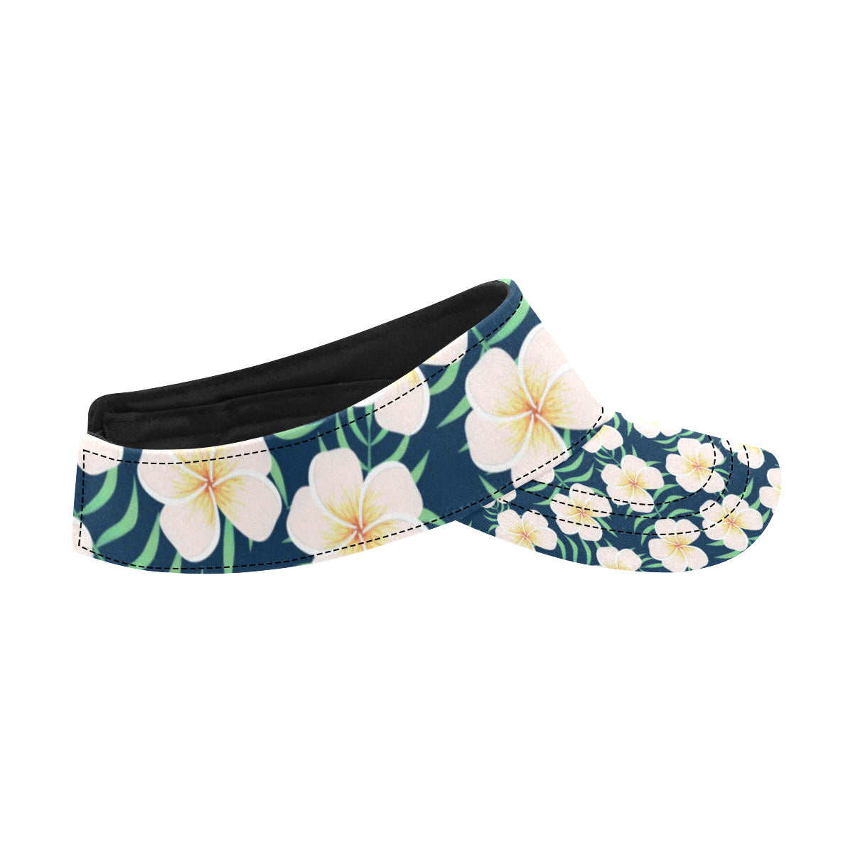 Pink Plumeria Pattern Print Design PM016 Unisex Sun Visor
