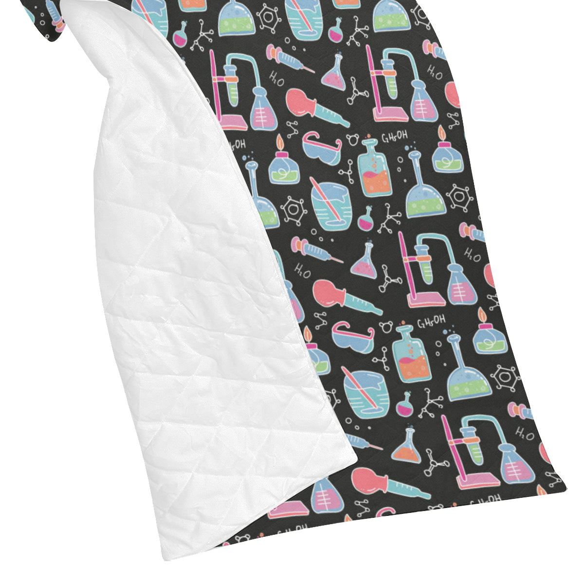 Chemical Pattern Print Design 06 Premium Quilt