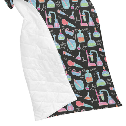 Chemical Pattern Print Design 06 Premium Quilt
